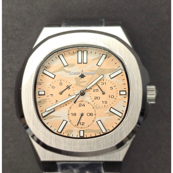 Chase Durer 41 mm Steel Tone Chronograph Mens Watch Stainless steel - Picture 3 of 9